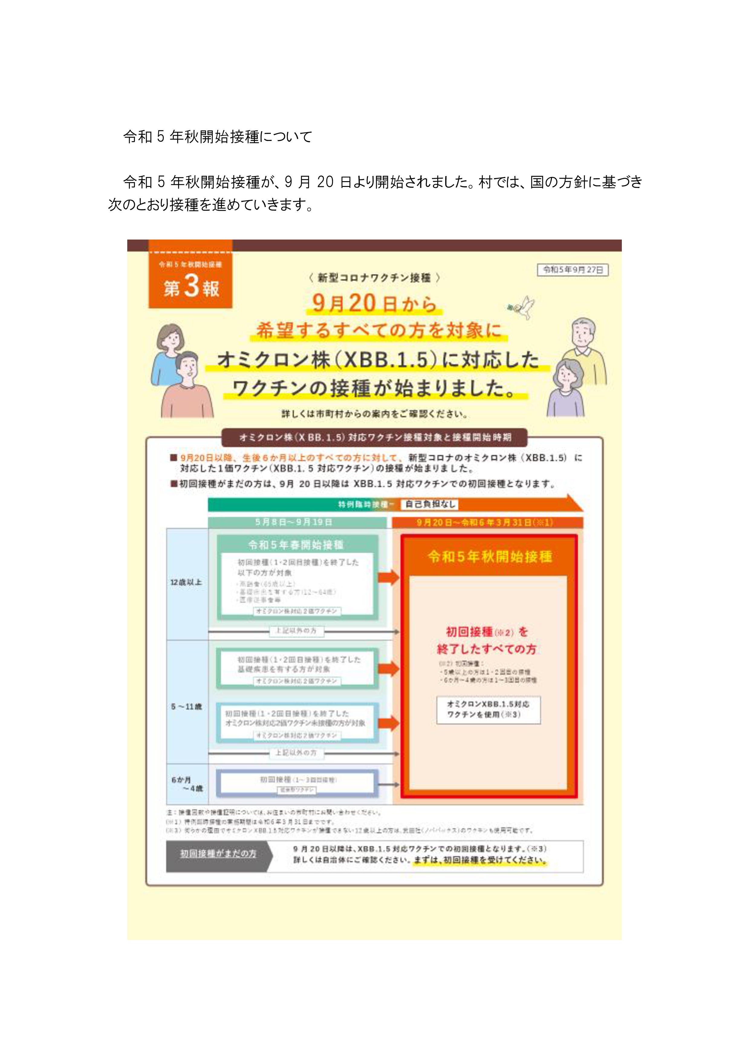 新型コロナワクチン令和5年秋開始接種について-1